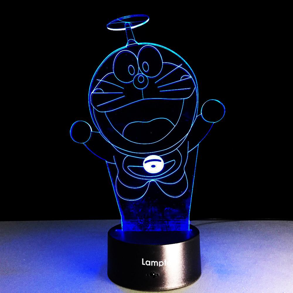 Anime Novelty Doraemon 3D Illusion Lamp Night Light 3DL047