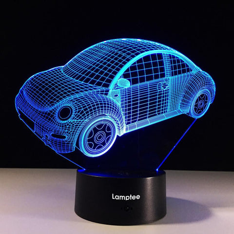 Image of Traffic Beetle Car 3D Illusion Lamp Night Light 3DL500