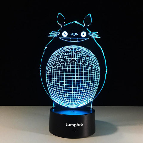 Image of Anime Cute Animal Chinchilla 3D Illusion Lamp Night Light 3DL501