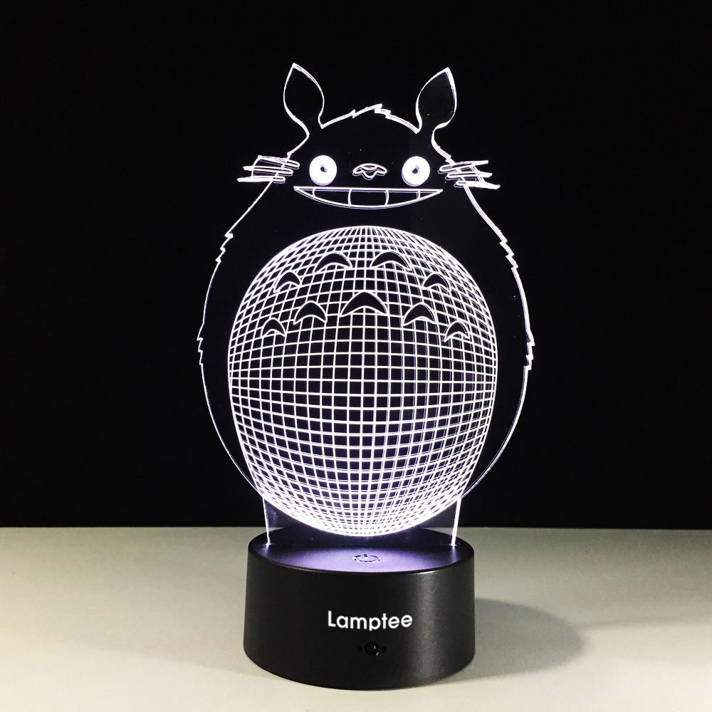 Anime Cute Animal Chinchilla 3D Illusion Lamp Night Light 3DL501