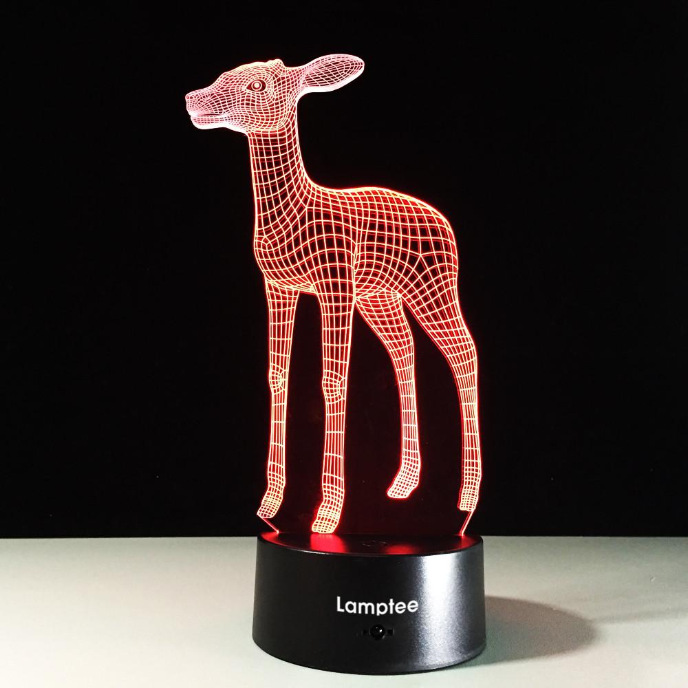 Animal Deer 3D Illusion Lamp Night Light 3DL522