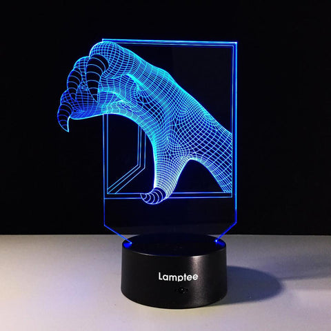 Image of Animal Cool Beast Paw 3D Illusion Night Light Lamp 3DL532