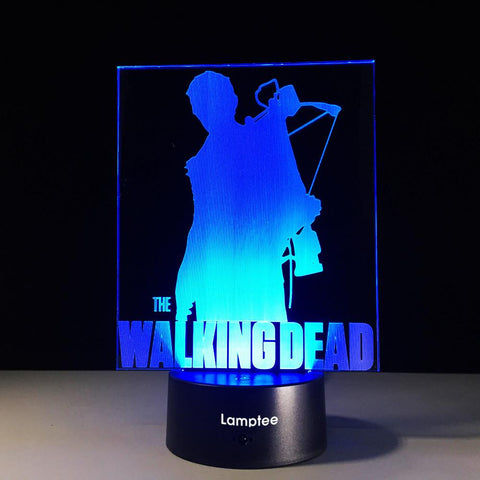 Image of Anime The Walking Dead Daryl Dixon 3D Illusion Lamp Night Light 3DL560