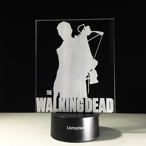 Image of Anime The Walking Dead Daryl Dixon 3D Illusion Lamp Night Light 3DL560