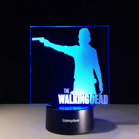 Image of Anime The Walking Dead Figure 3D Illusion Lamp Night Light 3DL561