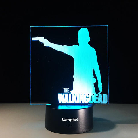 Image of Anime The Walking Dead Figure 3D Illusion Lamp Night Light 3DL561
