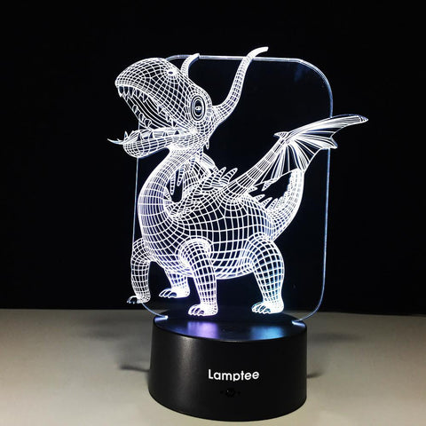 Image of Classic Animal Dinosaur 3D Illusion Lamp Night Light 3DL570