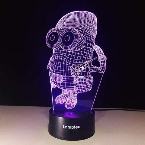 Image of Anime Cute Minion 3D Illusion Night Light Lamp 3DL589
