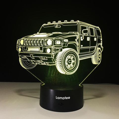 Image of Traffic Fast & Furious Car 3D Illusion Lamp Night Light 3DL591