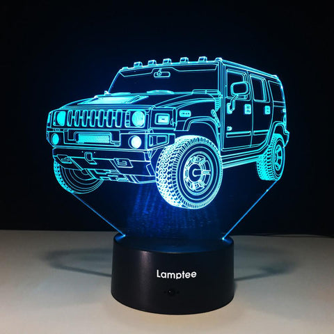 Image of Traffic Fast & Furious Car 3D Illusion Lamp Night Light 3DL591