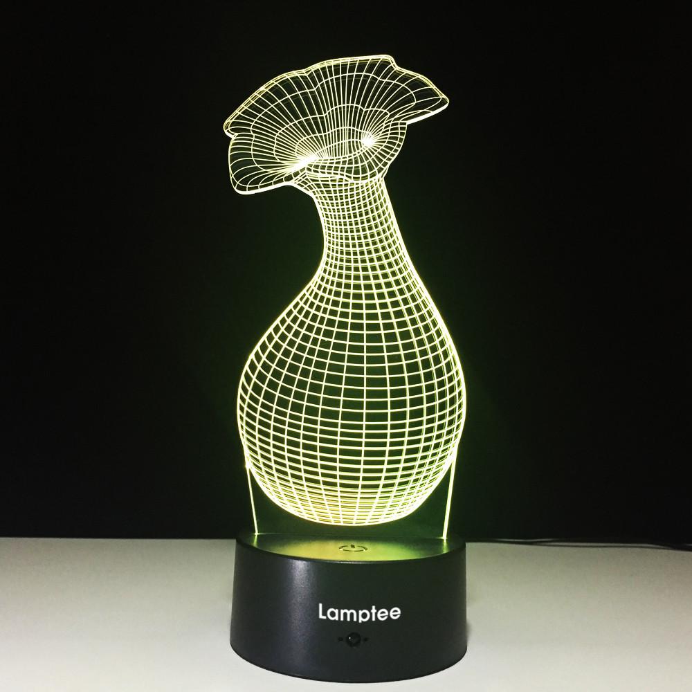 Other Flower Vase Model 3D Illusion Lamp Night Light 3DL594