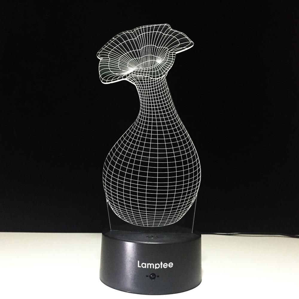 Other Flower Vase Model 3D Illusion Lamp Night Light 3DL594