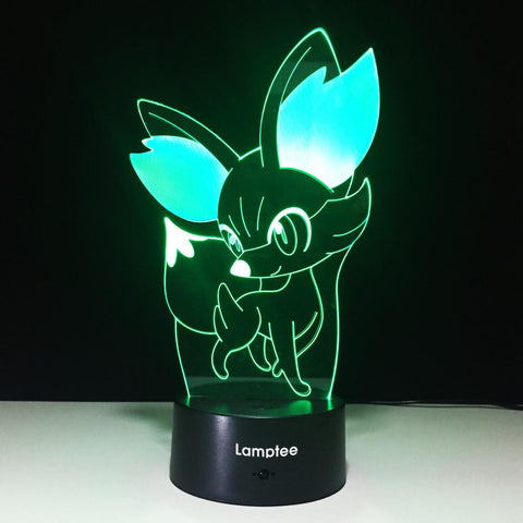 Image of Anime Cute Pokemon Visual 3D Illusion Night Light Lamp 3DL599