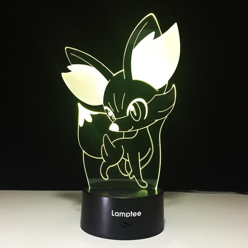 Anime Cute Pokemon Visual 3D Illusion Night Light Lamp 3DL599