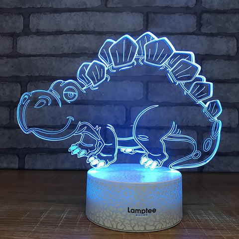 Image of Crack Lighting Base Animal Dinosaur Visual 3D Illusion Lamp Night Light 3DL646