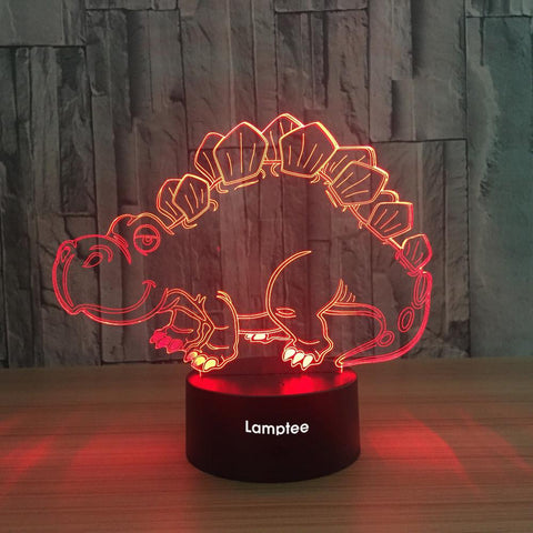Image of Animal Dinosaur Visual 3D Illusion Lamp Night Light 3DL646