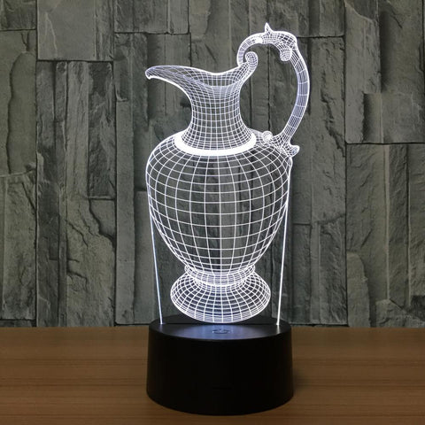 Image of Other Creative The Teapot Shape 3D Illusion Lamp Night Light 3DL655