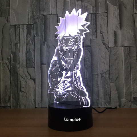 Image of Anime NARUTO Visual 3D Illusion Lamp Night Light 3DL663