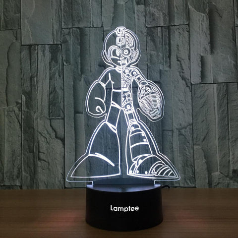 Image of Other Robot Visual 3D Illusion Lamp Night Light 3DL672