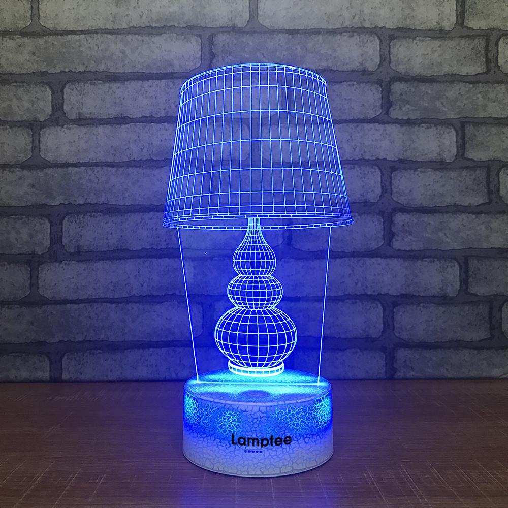 Crack Lighting Base Other Desk Lamp Visual 3D Illusion Lamp Night Light 3DL675