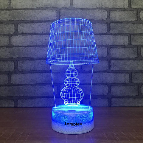 Image of Crack Lighting Base Other Desk Lamp Visual 3D Illusion Lamp Night Light 3DL675