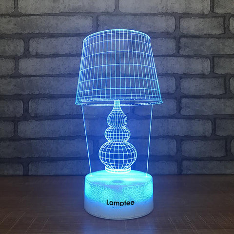 Image of Crack Lighting Base Other Desk Lamp Visual 3D Illusion Lamp Night Light 3DL675