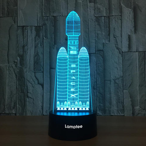 Image of Traffice The Rocket 3D Illusion Lamp Night Light 3DL684