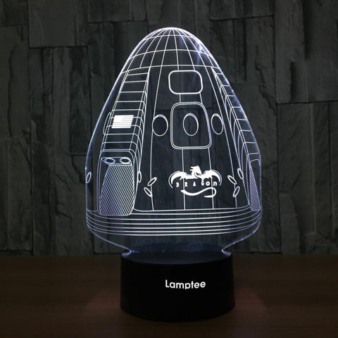 Image of Traffice The Rocket Shape 3D Illusion Lamp Night Light 3DL685