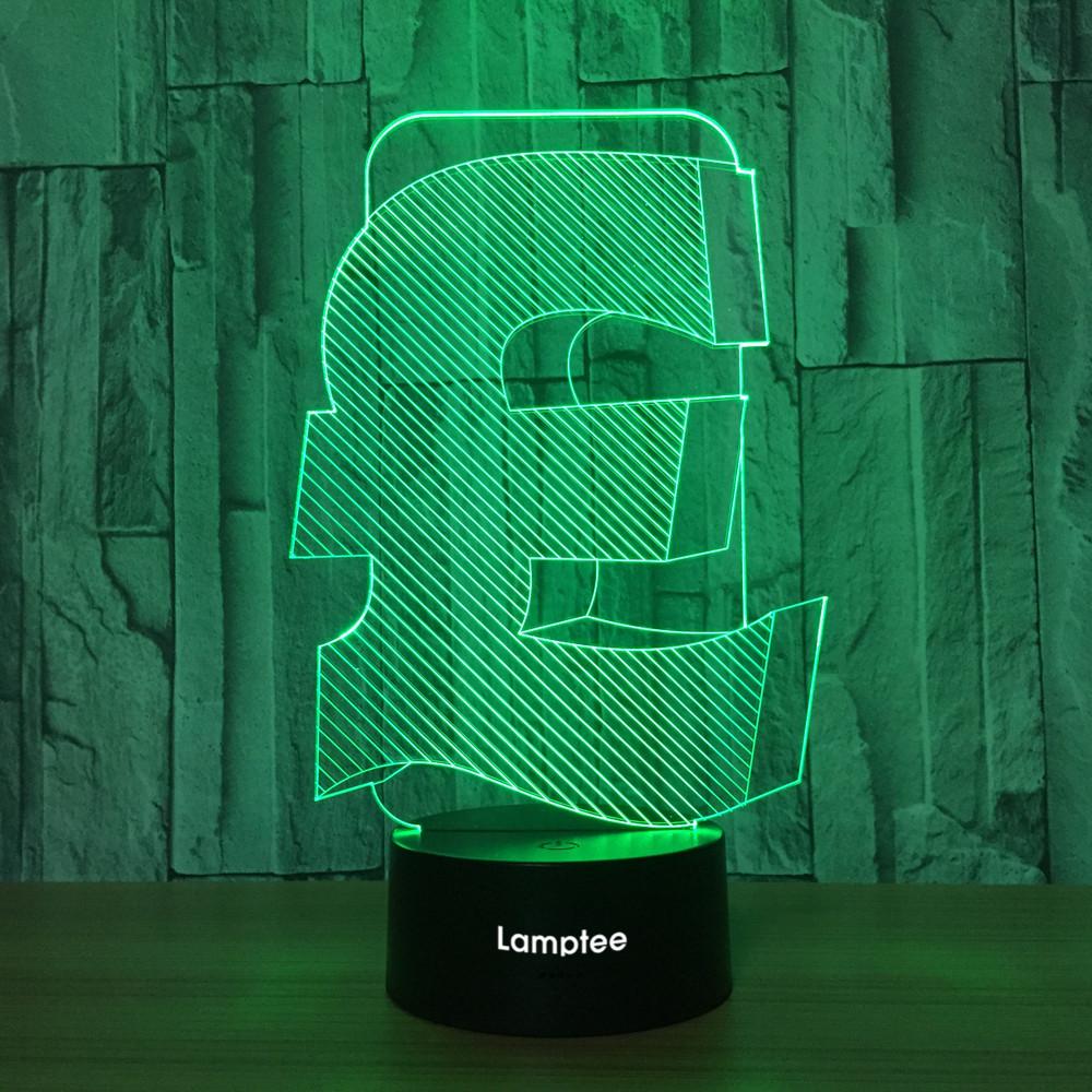 Other Creative Currency Symbol - Pound 3D Illusion Lamp Night Light 3DL717