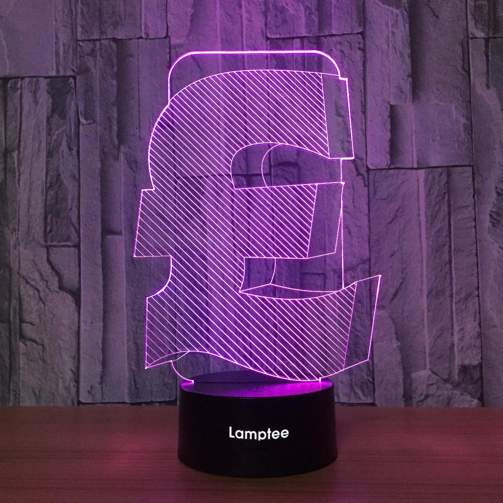 Other Creative Currency Symbol - Pound 3D Illusion Lamp Night Light 3DL717