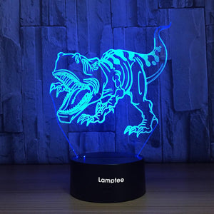 Classic Animal dinosaur 3D Illusion Lamp Night Light 3DL748