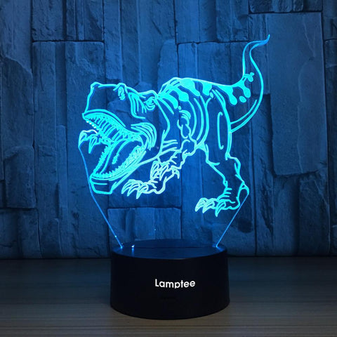 Image of Classic Animal dinosaur 3D Illusion Lamp Night Light 3DL748