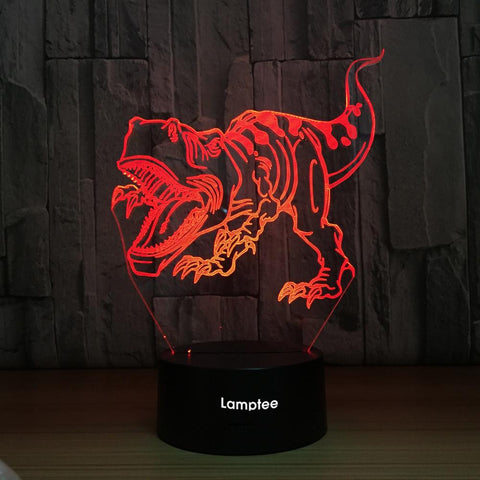 Image of Classic Animal dinosaur 3D Illusion Lamp Night Light 3DL748