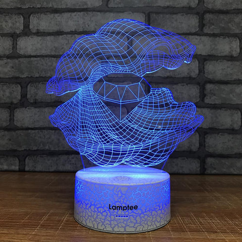 Image of Crack Lighting Base Other Shell Diamond 3D Illusion Lamp Night Light 3DL756