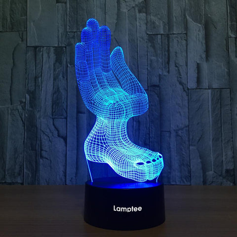 Image of Other Creative Hand Shape 3D Illusion Lamp Night Light 3DL766