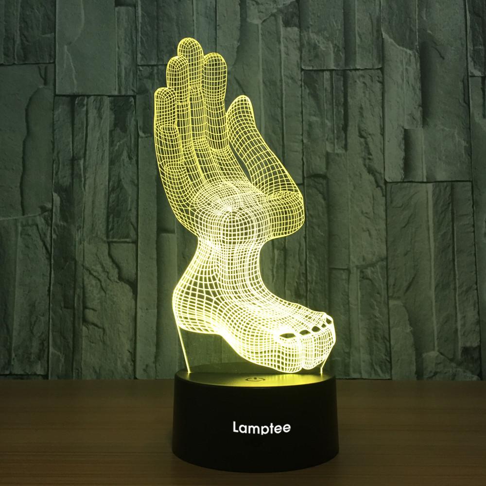 Other Creative Hand Shape 3D Illusion Lamp Night Light 3DL766