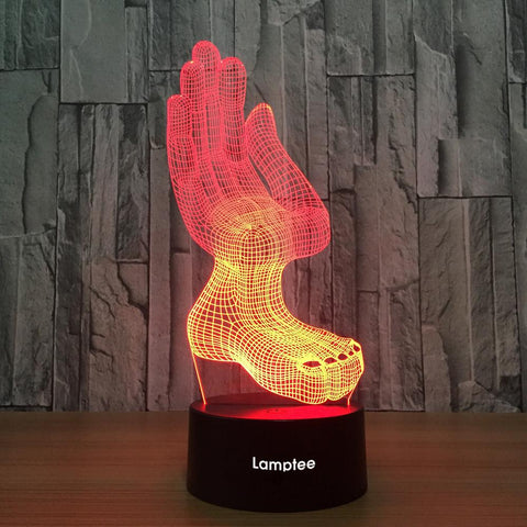 Image of Other Creative Hand Shape 3D Illusion Lamp Night Light 3DL766