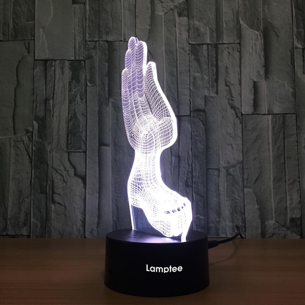 Other Creative Hand Shape 3D Illusion Lamp Night Light 3DL766