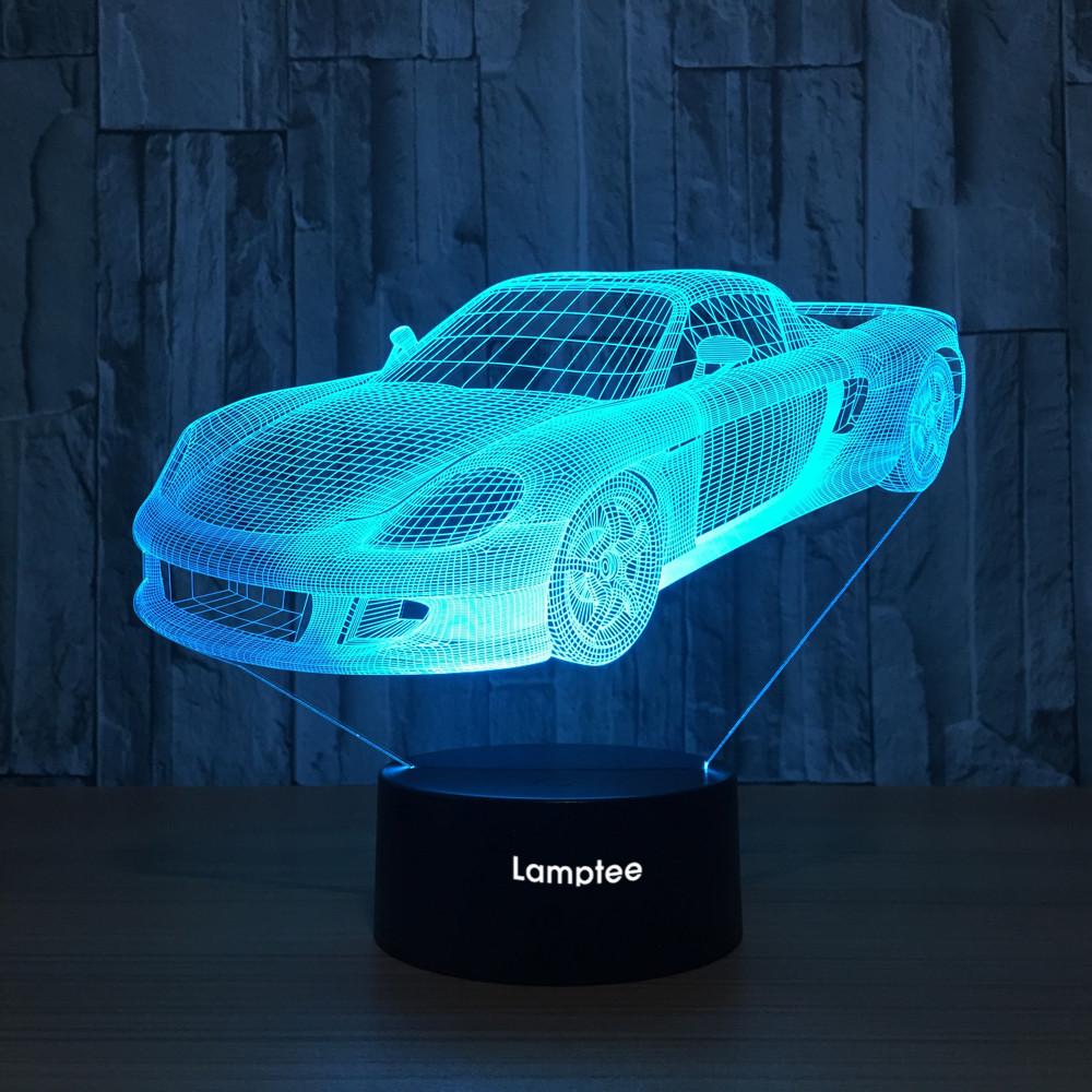 Traffic Sports Car 3D Illusion Lamp Night Light 3DL787