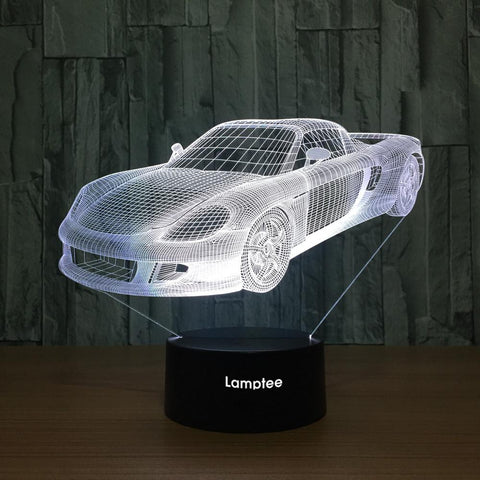 Image of Traffic Sports Car 3D Illusion Lamp Night Light 3DL787