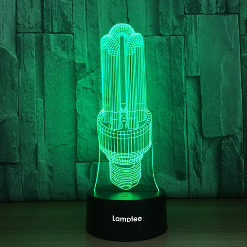 Image of Other Light Bulb Visual 3D Illusion Lamp Night Light 3DL799
