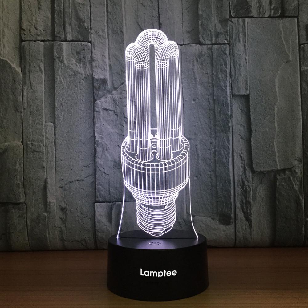 Other Light Bulb Visual 3D Illusion Lamp Night Light 3DL799