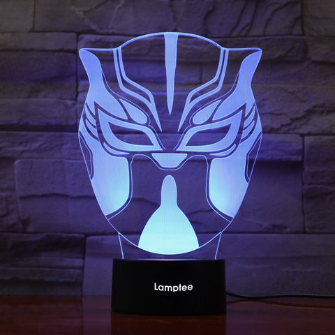 Image of Art Mask 3D Illusion Lamp Night Light 3DL805