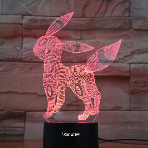 Image of Anime Pokemon Umbreon 3D Illusion Lamp Night Light 3DL825