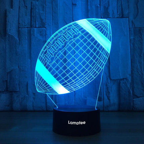 Image of Sport Rugby 3D Illusion Lamp Night Light 3DL843