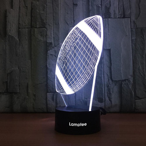 Image of Sport Rugby 3D Illusion Lamp Night Light 3DL843