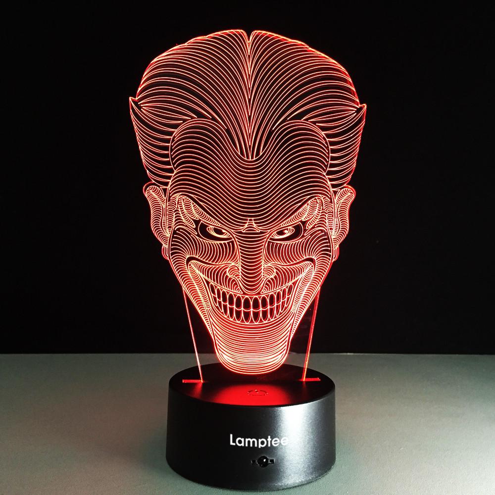 Art Smiley Face Jack 3D Illusion Lamp Night Light 3DL089