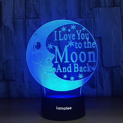 Image of Art Moon 3D Illusion Lamp Night Light 3DL959