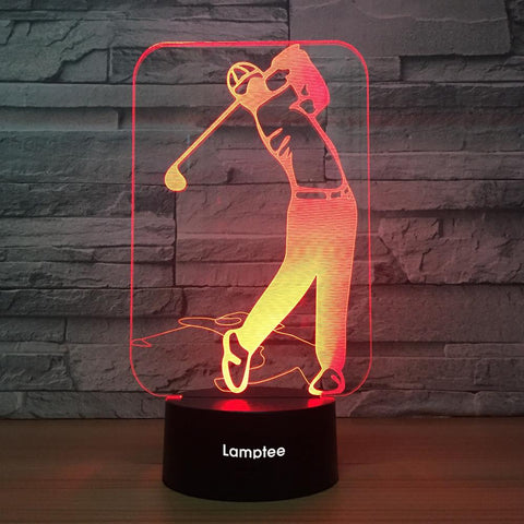 Image of Sport Golf 3D Illusion Lamp Night Light 3DL977