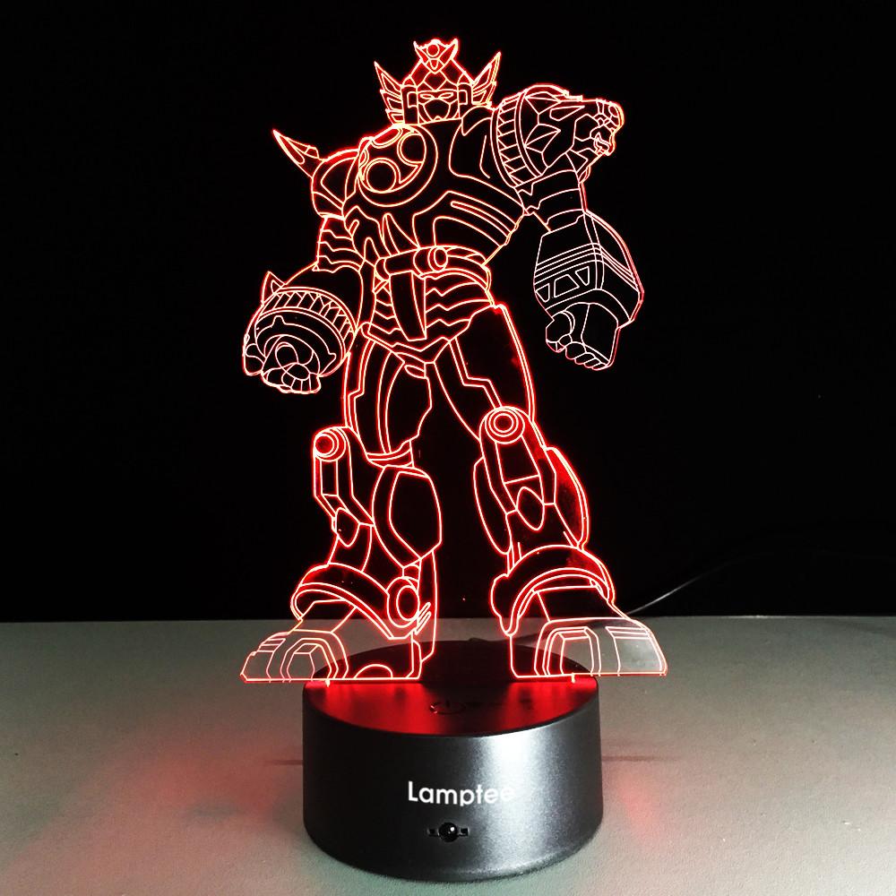 Anime Hero Transformers 3D Illusion Night Light Lamp 3DL082